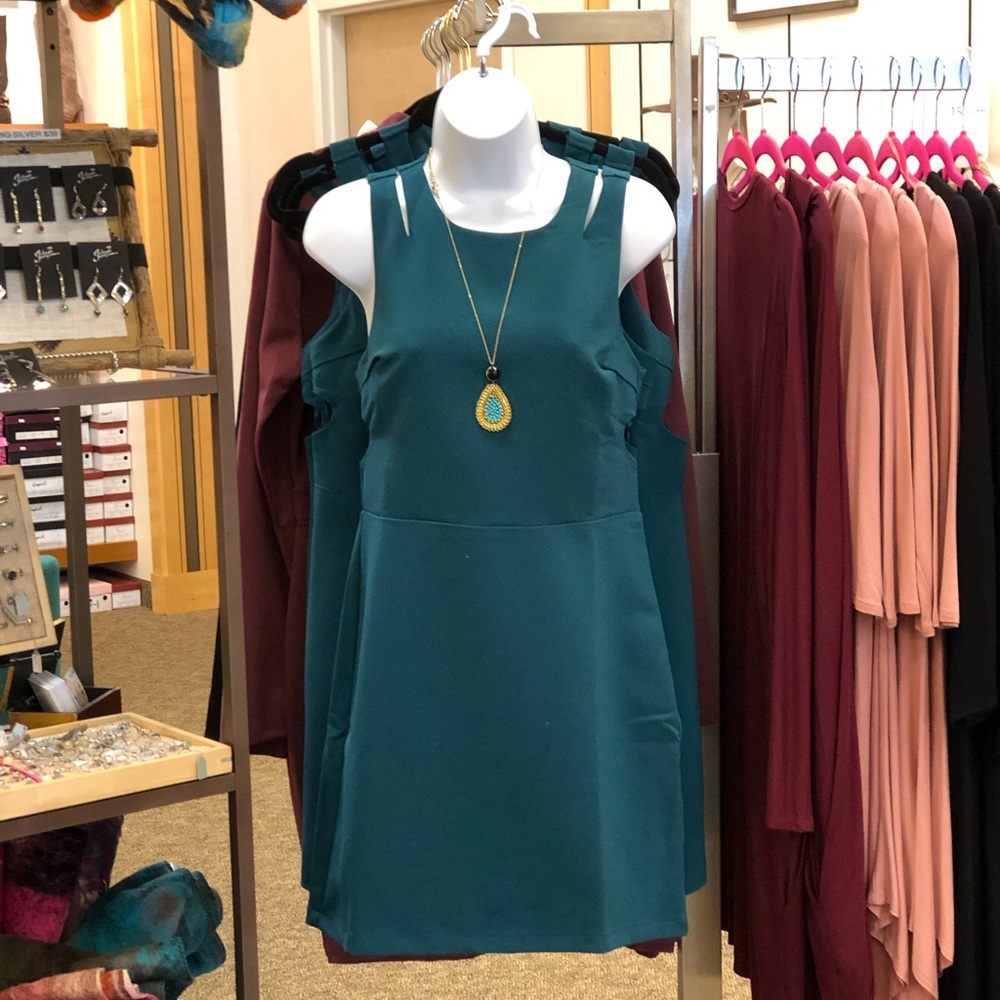Emerald Cutout Dress